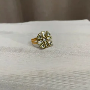 রয়্যাল কুন্দন চ্যাম ফিংগার রিং